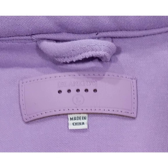 BLANKNYC Fleece Shirt Jacket w/Pockets‎ Lilac size Large - Picture 5 of 10